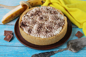 "Баноффи пай" с бананом без выпечки "Баноффи пай" с бананом без выпечки