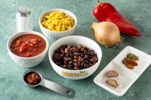 Мексиканский суп с фасолью и кукурузой Мексиканский суп с фасолью и кукурузой