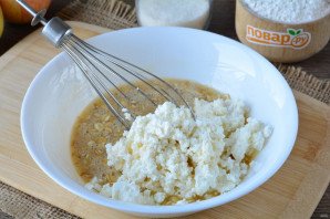 Овсяное печенье с творогом и яблоками