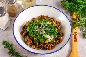 Икра из маринованных опят