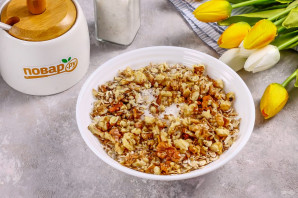 Мюсли запеченные с яблоком