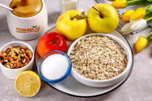 Мюсли запеченные с яблоком