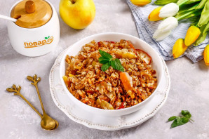 Мюсли запеченные с яблоком