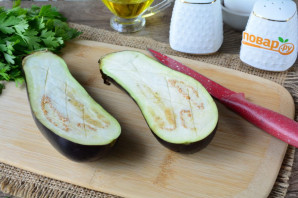 Баклажаны фаршированные сыром в духовке Баклажаны фаршированные сыром в духовке