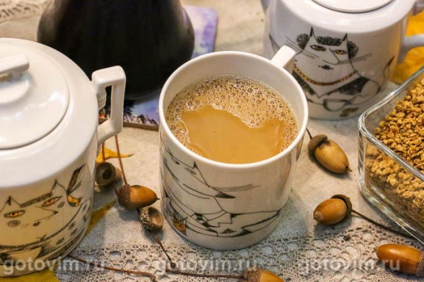 Кофе из желудей с молоком Кофе из желудей с молоком