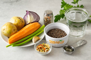 Суп из коричневой чечевицы Суп из коричневой чечевицы