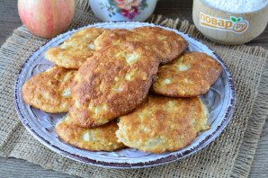 Овсяное печенье с творогом и яблоками