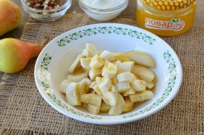 Салат из груши и банана