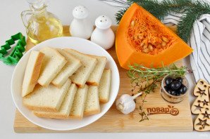 Брускетты "Елочки" на Новый год Тигра