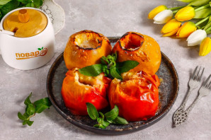 Запеченная айва с яблоками