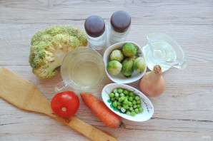 Суп с брюссельской капустой и брокколи