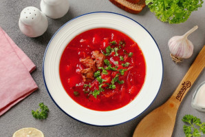Борщ со свеклой без уксуса