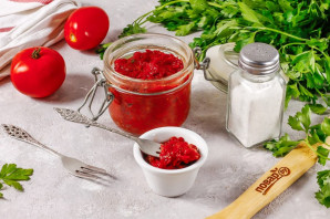 Томатная паста из запеченных помидоров на зиму