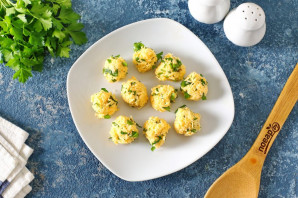 Фаршированные цветки кабачков