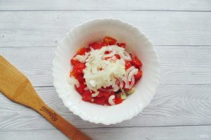 Салат из запеченных баклажанов, помидоров и перца Салат из запеченных баклажанов, помидоров и перца