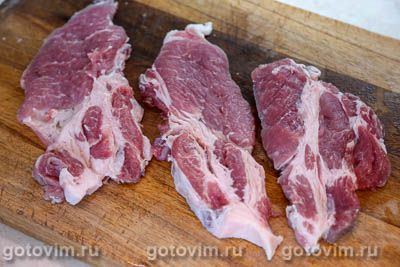 Шницель из свинины в картофельном кляре Шницель из свинины в картофельном кляре