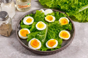 Салат из форели с рукколой