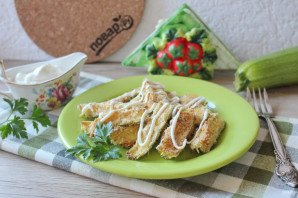 Кабачки в панировочных сухарях в духовке Кабачки в панировочных сухарях в духовке