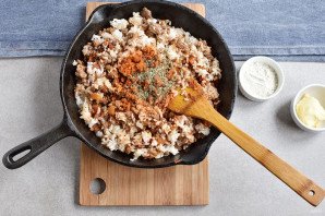 Мусака с баклажанами и рисом