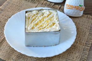 Салат "Павлинка" с яблоками