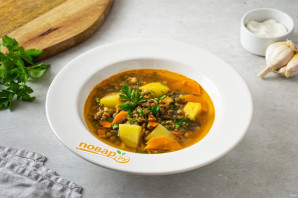 Суп из коричневой чечевицы Суп из коричневой чечевицы