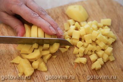 Перловка с куриной печенью и картофелем Перловка с куриной печенью и картофелем