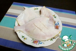 Камбала, запеченная с паприкой и петрушкой Камбала, запеченная с паприкой и петрушкой