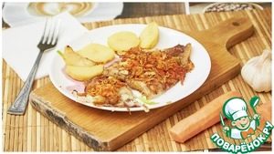 Пангасиус с морковью, в духовке