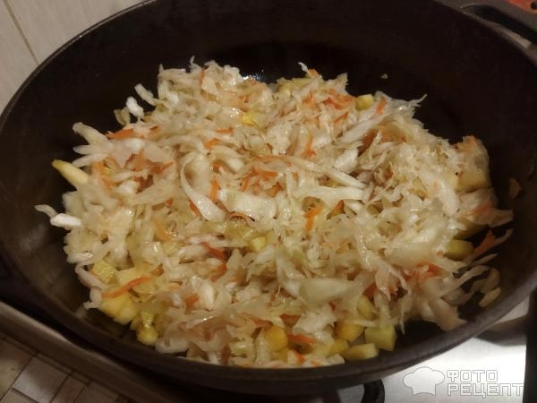 Рецепт: Ароматный суп-пюре - суп-пюре из квашеной капусты с кабачком