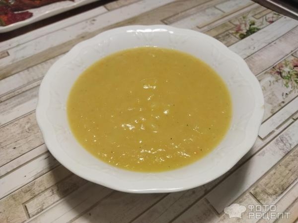 Рецепт: Ароматный суп-пюре - суп-пюре из квашеной капусты с кабачком