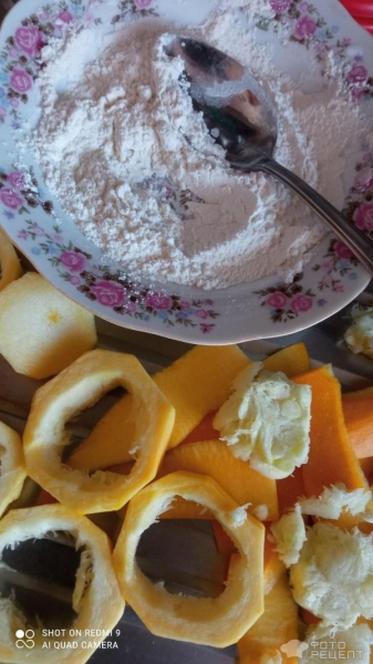 Рецепт: Кабачки жареные с яйцом - панированные в муке