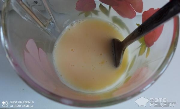 Рецепт: Кабачки жареные с яйцом - панированные в муке