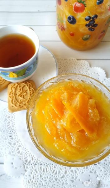 Рецепт: Мандариновое варенье - с новогодним запахом Рецепт: Мандариновое варенье - с новогодним запахом