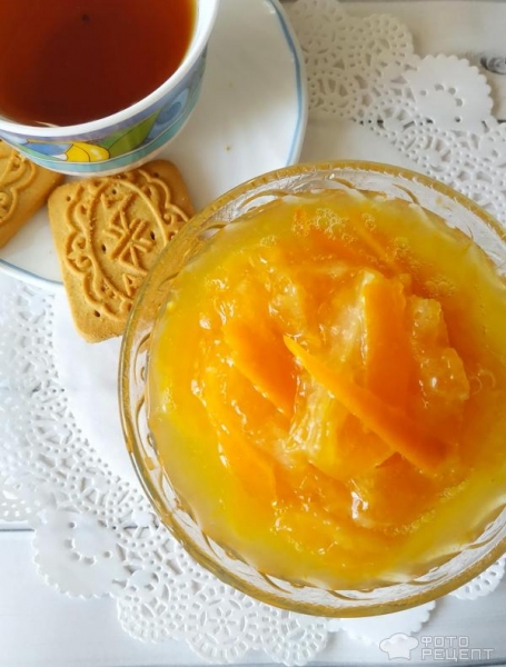 Рецепт: Мандариновое варенье - с новогодним запахом Рецепт: Мандариновое варенье - с новогодним запахом