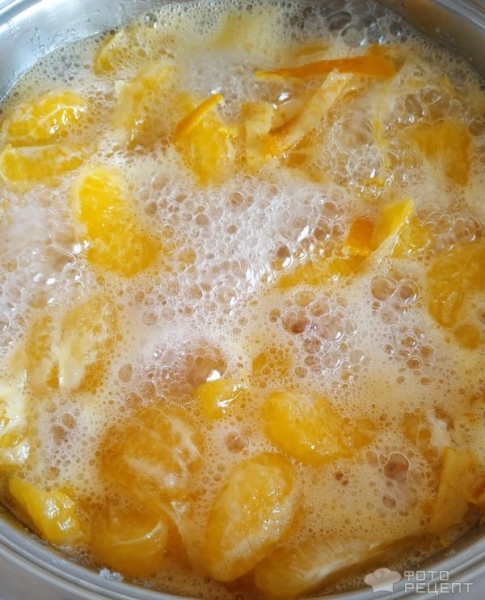 Рецепт: Мандариновое варенье - с новогодним запахом Рецепт: Мандариновое варенье - с новогодним запахом