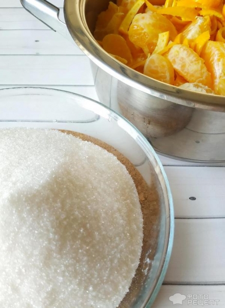 Рецепт: Мандариновое варенье - с новогодним запахом Рецепт: Мандариновое варенье - с новогодним запахом