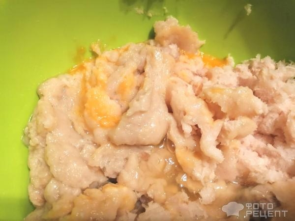 Рецепт: Рыбные котлеты "Нежные" - из язя и филе хека в духовке