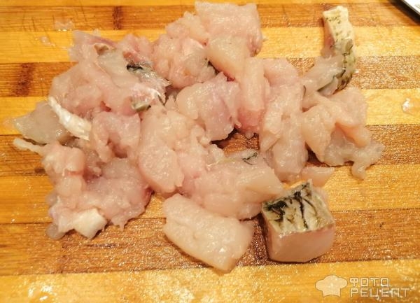 Рецепт: Рыбные котлеты "Нежные" - из язя и филе хека в духовке