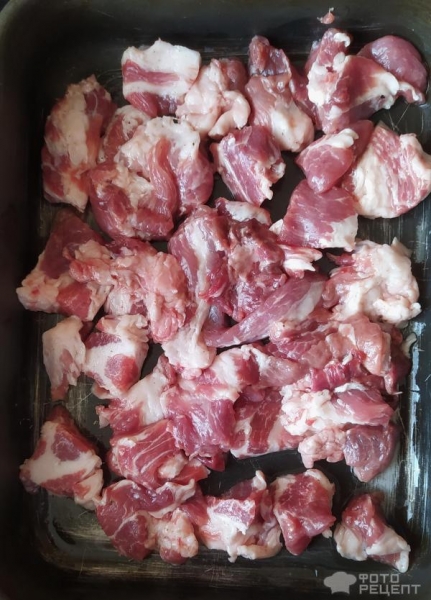 Рецепт: Свинина с кабачками - в духовке под фольгой. Рецепт: Свинина с кабачками - в духовке под фольгой.