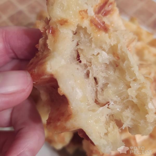 Рецепт: Сырное печенье - В вафельнице, с творогом