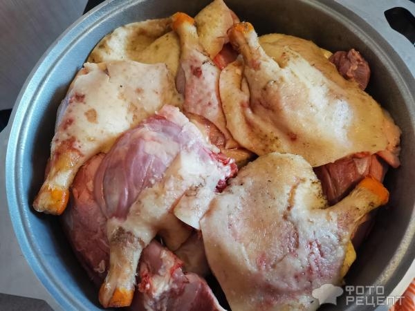 Рецепт: Утиное конфи - Тушенка из утки.