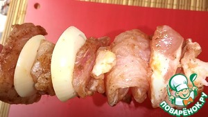 Шашлык из пангасиуса в духовке Шашлык из пангасиуса в духовке