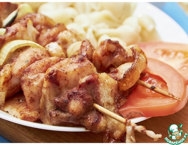 Шашлык из пангасиуса в духовке Шашлык из пангасиуса в духовке