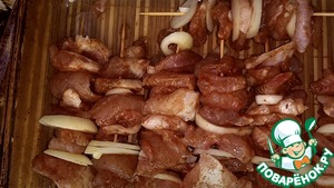 Шашлык из пангасиуса в духовке Шашлык из пангасиуса в духовке