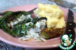 Треска в свекольных листьях Треска в свекольных листьях