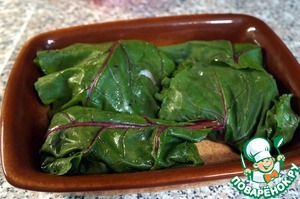 Треска в свекольных листьях Треска в свекольных листьях