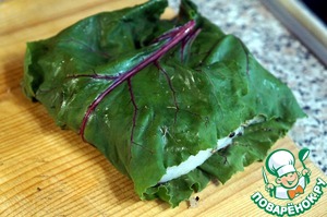 Треска в свекольных листьях Треска в свекольных листьях