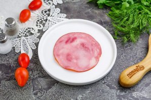 Канапе с сыром и ветчиной