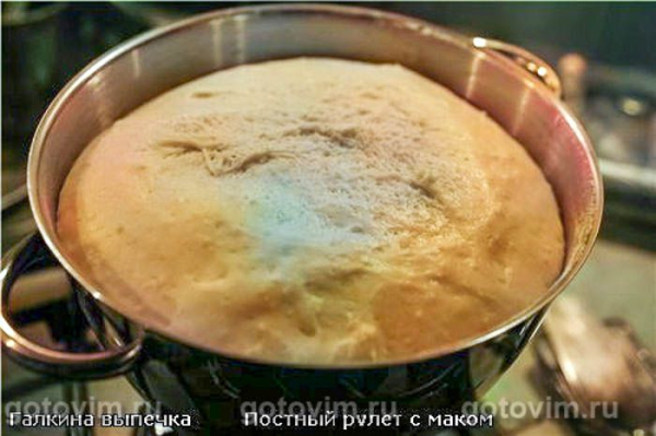 Постный рулет с маком