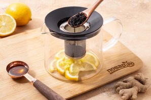 Имбирный чай с медом и лимоном